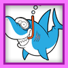 サメ 鮫 スキューバー フリーキャラクター