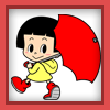  雨 梅雨 傘 女の子 フリーキャラクター